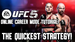 The Fastest Way To Rank Up Your Fighters In Online Career Mode!!! - UFC 5 Tutorial