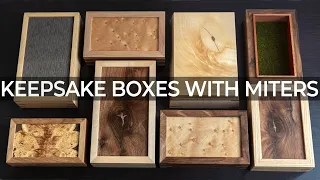 Keepsake Boxes with Miters and Corner Keys