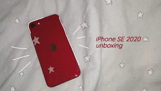 unboxing my iphone se 2020