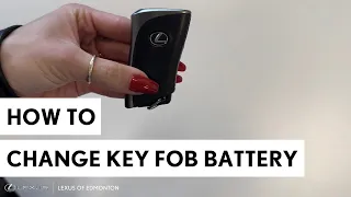 How to Change Lexus Key Fob Battery