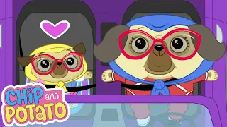 Chip and Potato | Chip Goes Rollerskating // Chip n Grandma Day | Cartoons For Kids