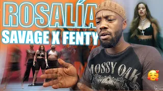 ROSALIA canta RELACION y TKN en vivo Reaction | SAVAGE X FENTY fashion show