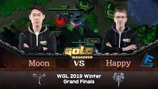 Moon (N) vs Happy (U) 워크3 Gold League 2019 Winter Grand Finals 20강 C조 (Warcraft 3)