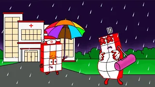 The struggle of a pregnant mother, Numberblocks 10 - Numberblocks fanmade coloring story