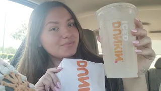 ASMR Eat Breakfast With Me At Dunkin!