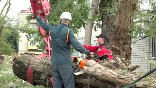 Карачаево-Черкесию приводят в порядок после бури и града