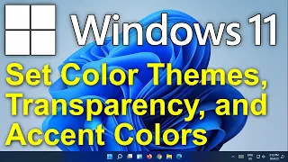 ✔️ Windows 11 - Customize Colors - Helpful Color Themes - High Contrast Options