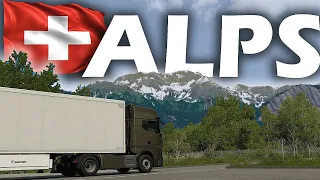 Scenic Drive in Switzerland through The Alps-ETS2 1.50