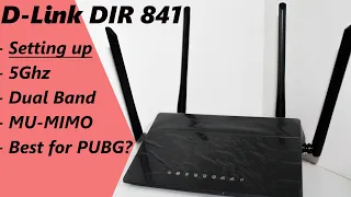 D-Link DIR 841 UNBOXING & SETTING UP | REVIEW | 20ms PUBG PING | 1200Mbps