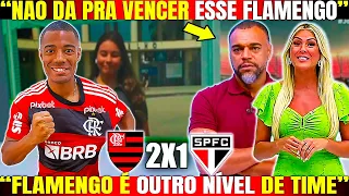 RENATA FAN e DENILSON: "FICA TITE NÃO DEDÊ, DEU A LÓGICA" FLAMENGO 2X1 SÃO PAULO | JOGO ABERTO FLA