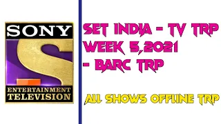 Sony TV - Week 5,2021 | Offline TRP | BARC TRP