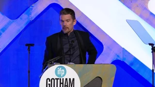 Ethan Hawke accepting a Gotham Tribute at the 2016 IFP Gotham Awards