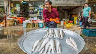 RASHT - IRAN WALKING TOUR 2022 [4K] / Fish Market _ بازار ماهی فروشان رشت