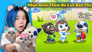 Mèo Simmy Nhận Nuôi Bé Cún Báo Thủ Cùng Với Hai Bé Mèo Siêu Quậy Trong My Talking Tom Friends