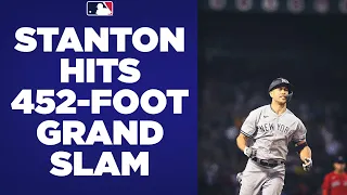 GO-AHEAD GRAND SLAM! Giancarlo Stanton DEMOLISHES a grand slam to put the Yankees ahead of Boston!