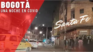 Bogota Santa Fe im Corona Lockdown Red Light District Downtown Kolumbien