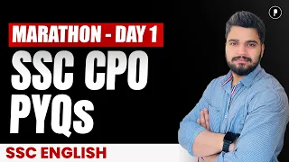 SSC CPO Marathon | All Shifts’ English Questions | SSC English #parcham