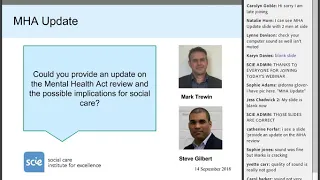 Webinar recording: upcoming changes to the Mental Health and Mental Capacity Act