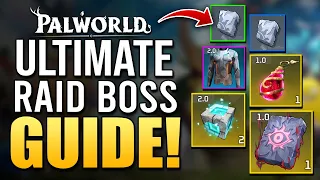 Palworld New Raid Boss ULTIMATE GUIDE  - How to summon, Slabs, Loot Rewards, Difficulties & More