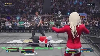 WWE 2K24 Lute and Emily seraphim Vs Charlie and Vaggie