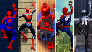 Wall Crawling Evolution in Spider-Man Games (2000 - Marvel's Spider-Man 2 2023)
