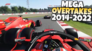 F1 MEGA OVERTAKES 2014 - 2022