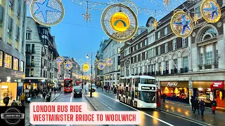 LONDON Double-Decker Ride Best Moments Before Xmas 🌞❄️🇬🇧🫵Join me on board
