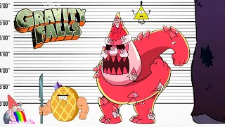 Gravity Falls Size Comparison | Biggest Characters of Gravity Falls | Satisfying Video