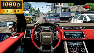 Range Rover Sport SVR 2018 | City Car Driving [Steering Wheel] - Normal Driving