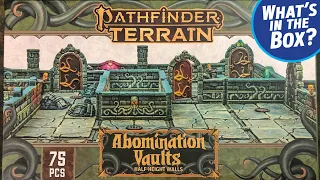 Pathfinder Terrain Abomination Vaults Unboxing and Overview