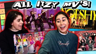 Reacting to ALL ITZY MV's and RANKING Each Song! (마.피.아. In the morning, Dalla Dalla, Icy, Not Shy)