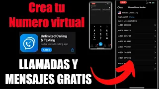 Como tener un numero virtual 2024 / llamadas y mensajes gratis  (Android o iOS )