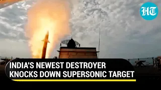 Indian Navy's destroyer Mormugao intercepts supersonic target with Barak-8 missile | Watch