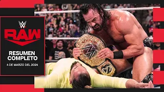 WWE RAW 4 Marzo 2024 - Resumen Completo en Español