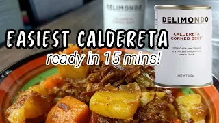 15 mins EASY CALDERETA | Delimondo Caldereta Corned Beef Upgrade