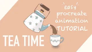 🌿 TEA TIME | Как я делаю простые анимации в Procreate