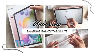 Unboxing Samsung Galaxy Tab S6 Lite + Accessories | Chiffon Pink