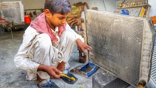 Amazing Technique Of Rust Remove From Radiator || How to Cleaning & Restoration Of Radiator