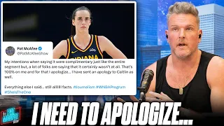 Pat McAfee Address Controversy Around His Comments on Caitlin Clark & The WNBA