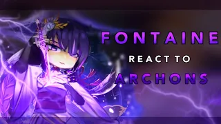 Fontaine reacts to Raiden Ei || 1/4 || RoseGacha