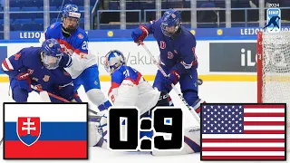 SLOVENSKO VS USA MISTROVSTVÍ SVĚTA U18 2024