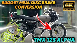 PAANO MAG CONVERT NG FRONT DISC BRAKE SA HONDA TMX 125 ALPHA BUDGET MEAL - FULL GUIDE TUTORIAL 💯🔥