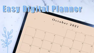 How To Create A Simple Digital Monthly Planner