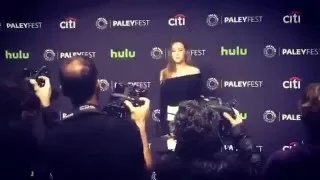 Alycia Debnam-Carey on the red carpet at PaleyFest 2016