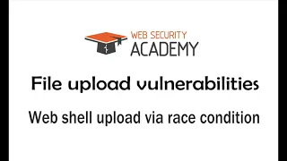 Portswigger File upload vulnerabilities: Web shell upload via race condition #31