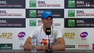Rafael Nadal Press conference / R3 Rome Maters 2019