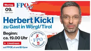 Komplettaufzeichnung: Abendveranstaltung mit Herbert Kickl in Wörgl/Tirol