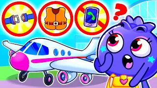 Oh No, Baby! Be Careful when Boarding on the Airplane ✈️ | Learn Safety Rules for Kids