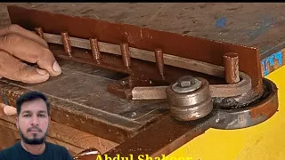 Powerful manual metal bender | metal bender | round bar bender | simple home made metal bender