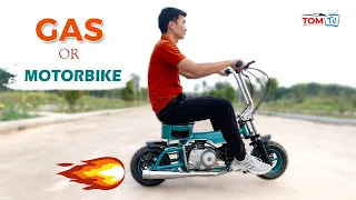 Homemade amazing motorbike from Gas bottle 12 kg